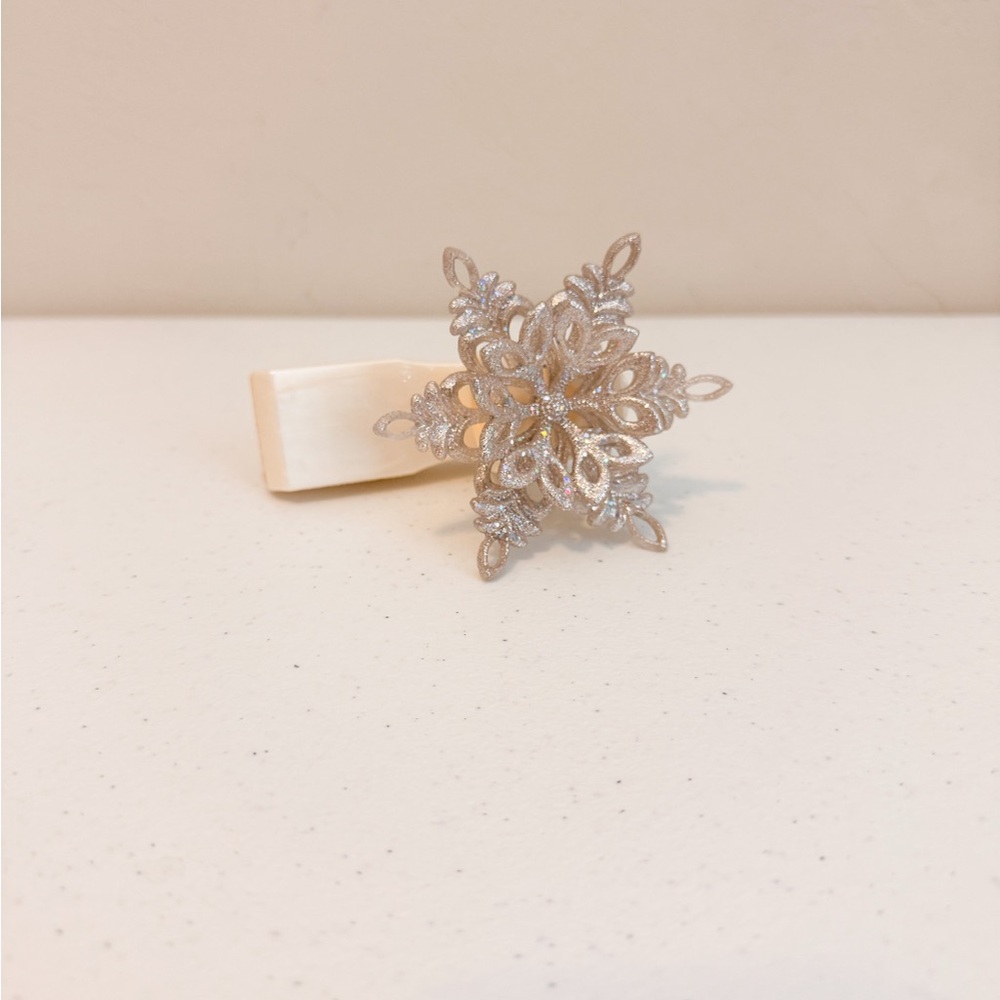 Bath & Body Elegant Silver Glitter Snowflake Wallflower